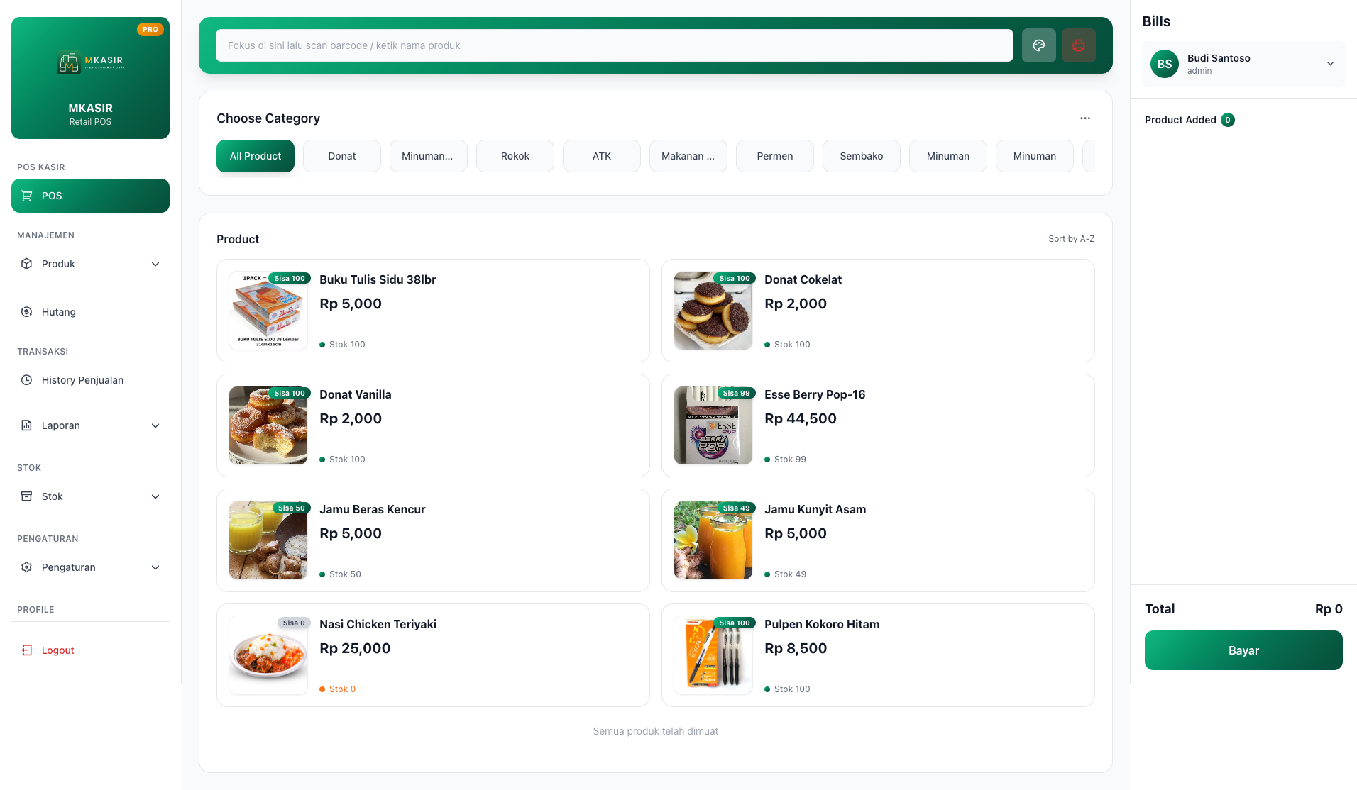 Retail mKasir Preview